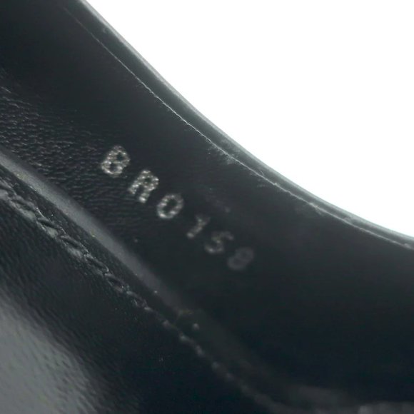 Louis Vuitton Matchmake Pumps Brown Monogram Canvas & Black Leather Size 37.5 - Picture 10 of 12